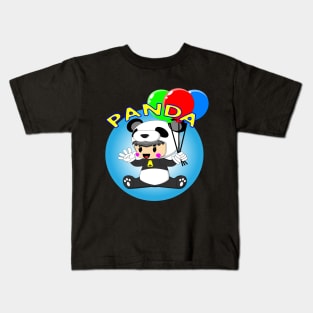 panda cartoon Kids T-Shirt